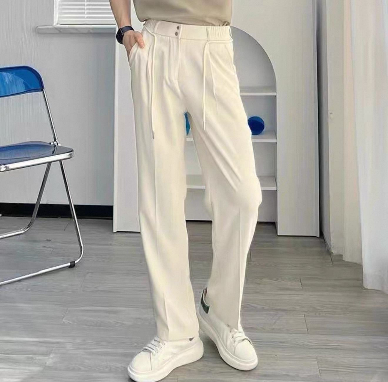 2025 Summer New Fashionable and Handsome Leisure Sports Suit Men's Trendy Design Sleeveless Vest Trousers