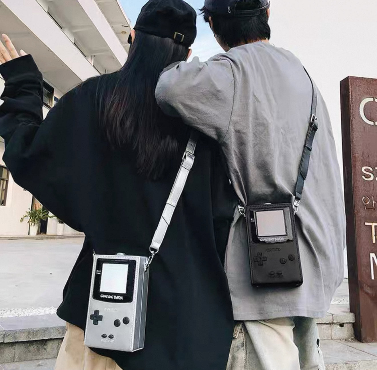 Cute all-match shoulder bag funny game console messenger bag travel leisure mobile phone bag convenient small square bag fashionable