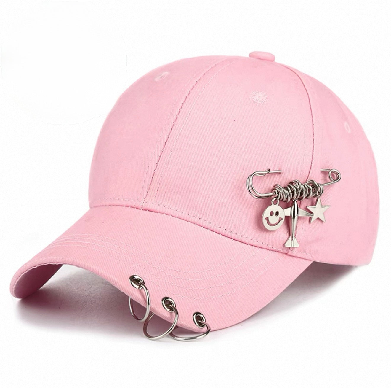 Hat men's fashion personality baseball cap Korean style hip-hop all-match street youth black duckbill cap female spring and summer